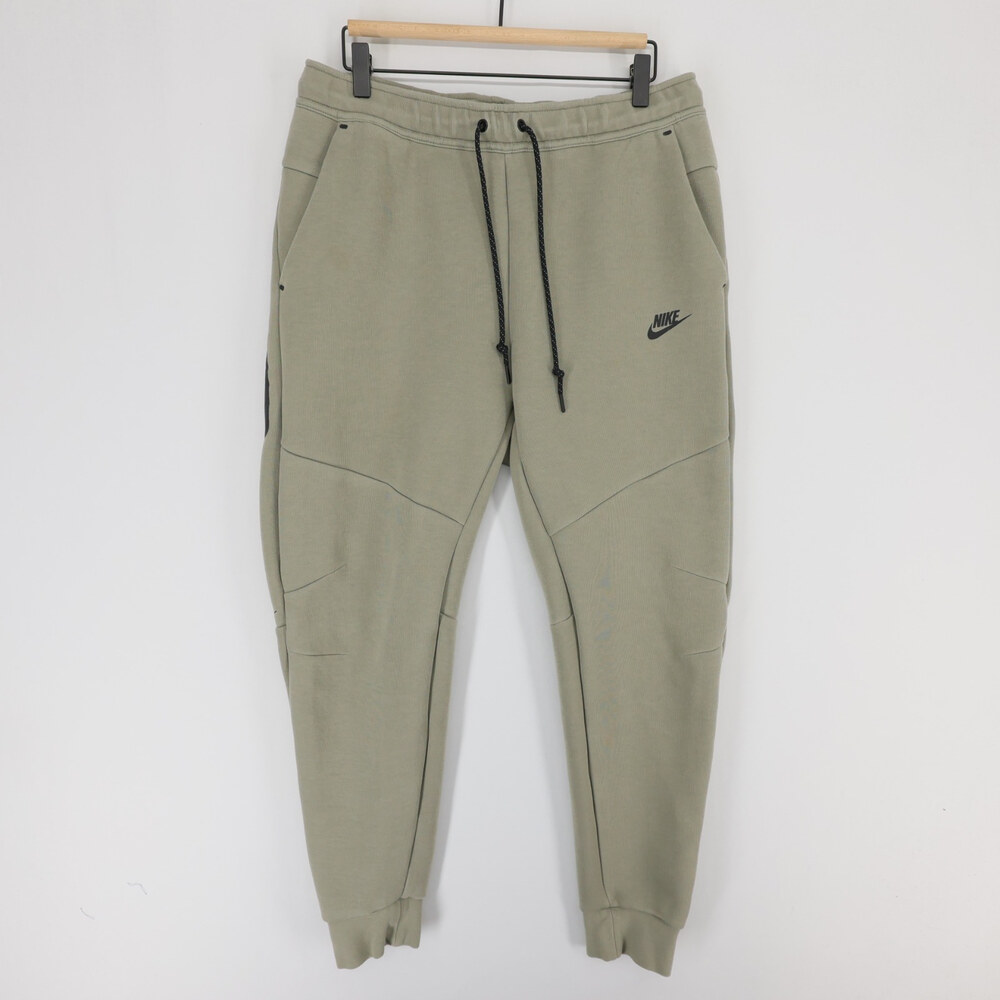 Nike Tech Fleece Jogger Pant Mens L Sage Green Tapered Fit Drawstring Activewear